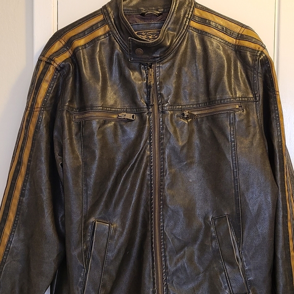 Faux leather jacket